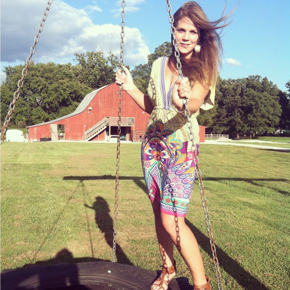 White Mark tunic dress